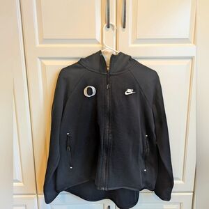 Nike women's zip up hoodie with University Oregon "O" symbol.